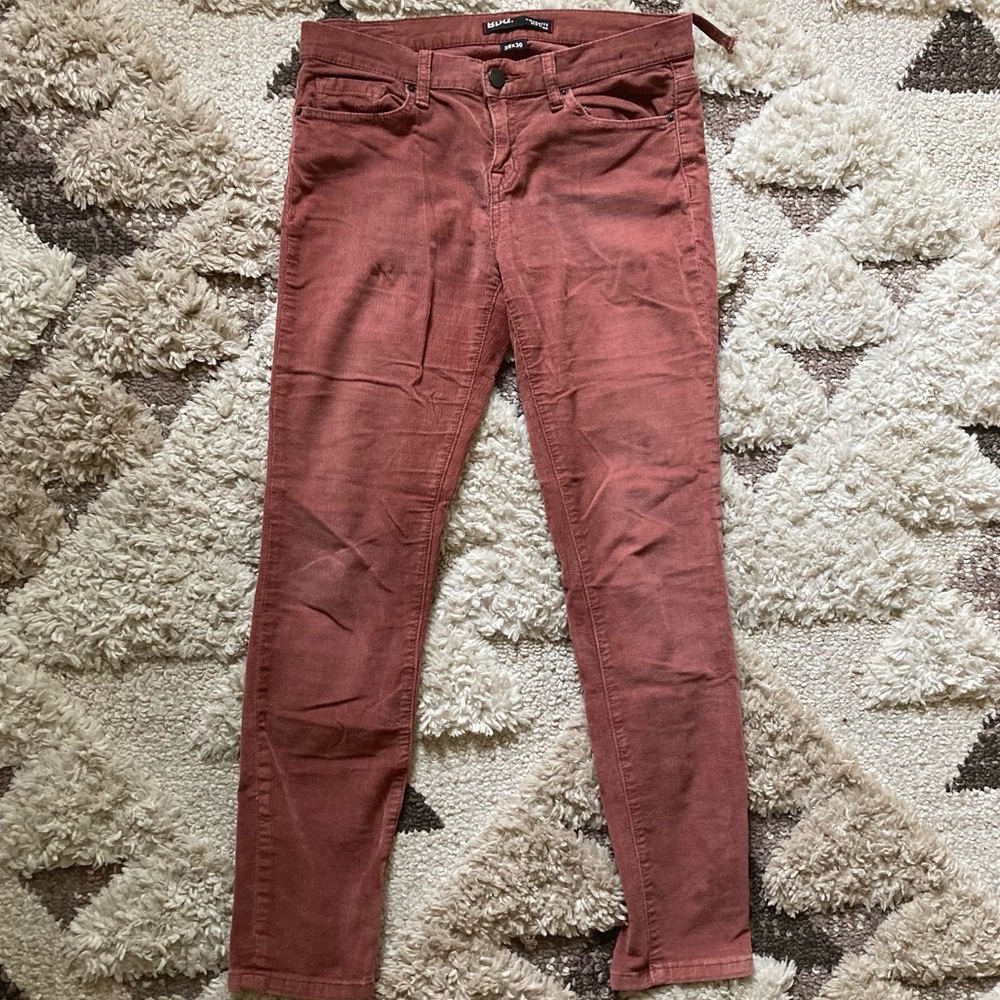 Urban Outfitters BDG Mid Rise Cigarette Corduroy Pants | Dusty Rose | Size 28